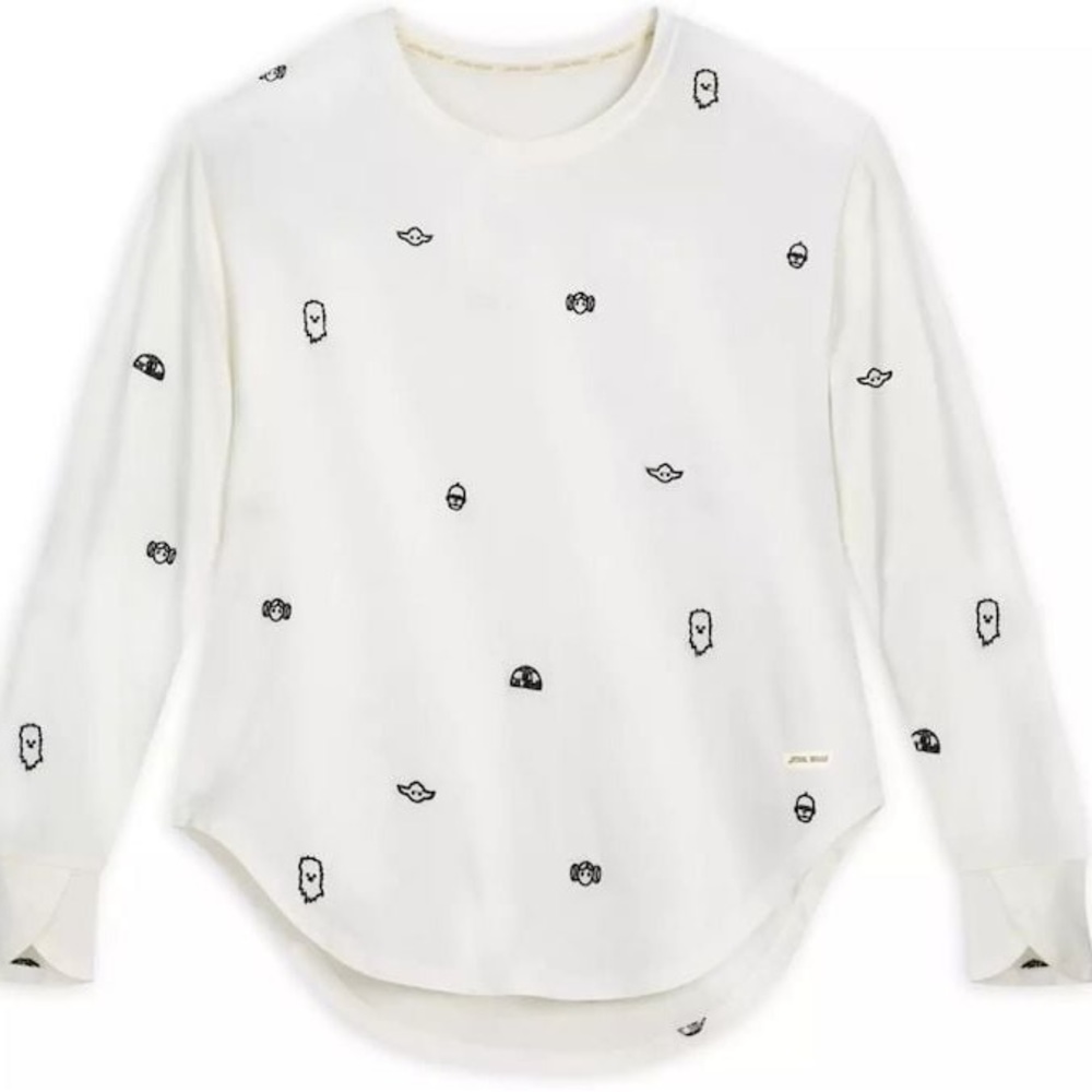 Disney Parks Star Wars Cream Embroidered blouse